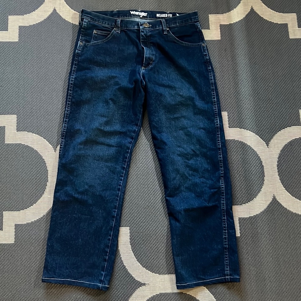 Mens Wrangler Relaxed Fit Jeans 34x32